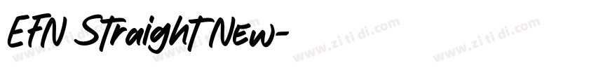 EFN Straight New字体转换